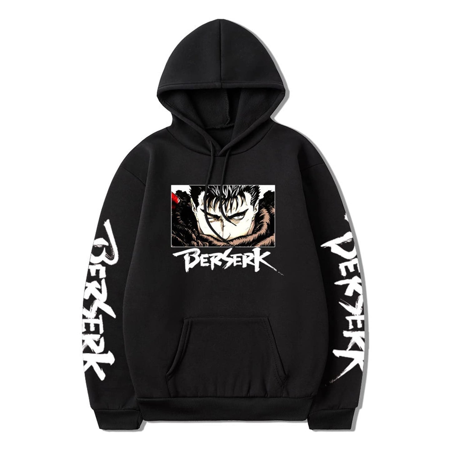 Berserk Guts Printed Loose Hoodie Sweatshirt