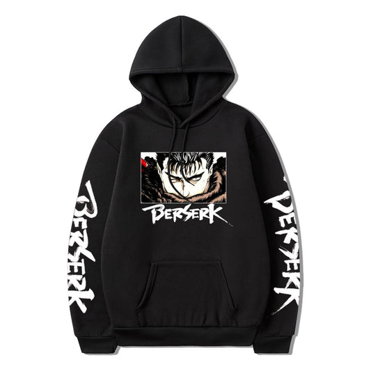 Berserk Guts Printed Loose Hoodie Sweatshirt