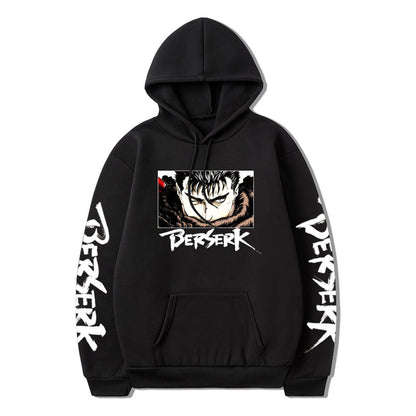 Berserk Guts Printed Loose Hoodie Sweatshirt